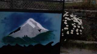 Гостевой дом Mount Guest Степанцминда Двухместный номер с 2 отдельными кроватями и ванной-2